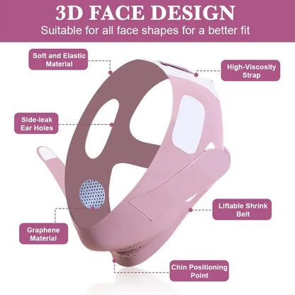 Adjustable V-Line Face Lifting Mask - Breathable, Reusable, Chin Reduction, Jawline Shaping