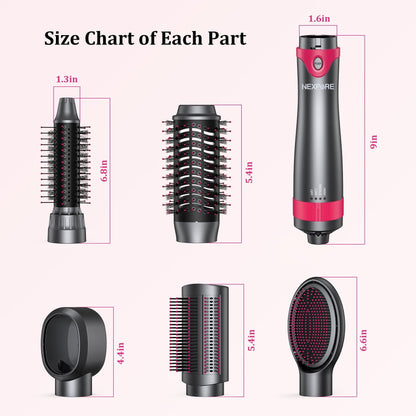 All-in-One Hot Air Brush – Dryer, Curler, Straightener & Volumizer